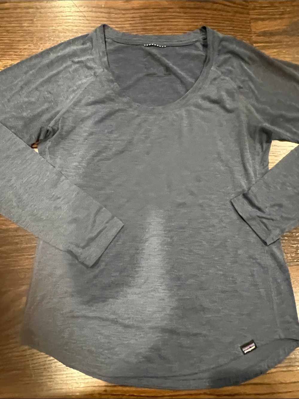 Patagonia Women's Long-Sleeve Scoop Neck Tee - Charcoal